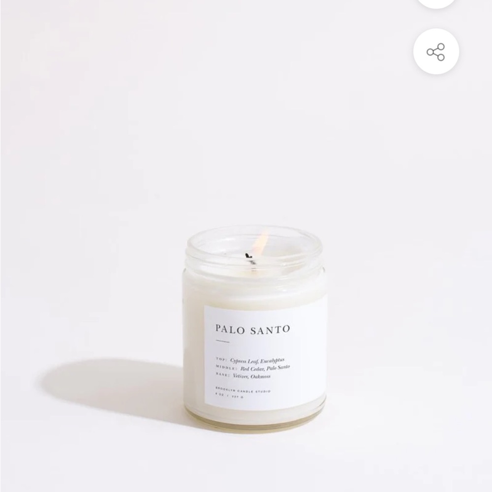 Brand new, still in box Brooklyn Candle. Palo Santo (scent profile below).